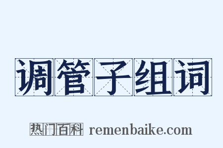 调管子组词是什么意思的图片